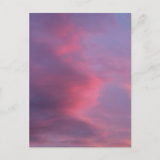 Postal Blue Pink Clouds (Anverso)