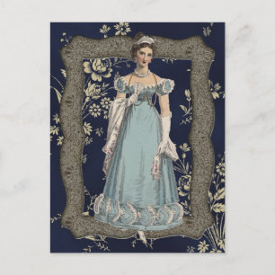 Postal Blue Regency Lady