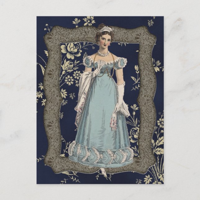 Postal Blue Regency Lady (Anverso)