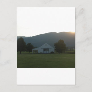 Postal Blue Ridge Farm Sunset