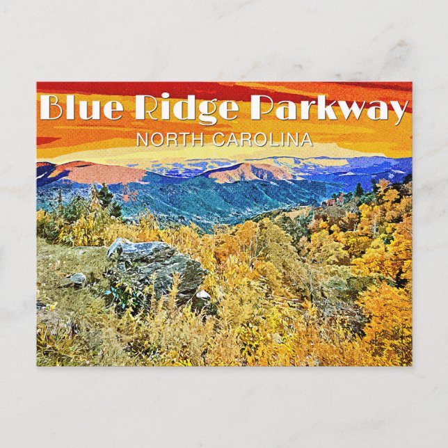 Postal Blue Ridge Parkway (Anverso)