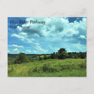 Postal Blue Ridge Parkway cerca de Floyd, Virginia Postca