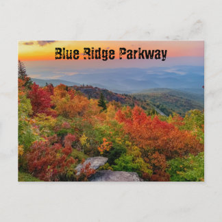 Postal Blue Ridge Parkway en otoño