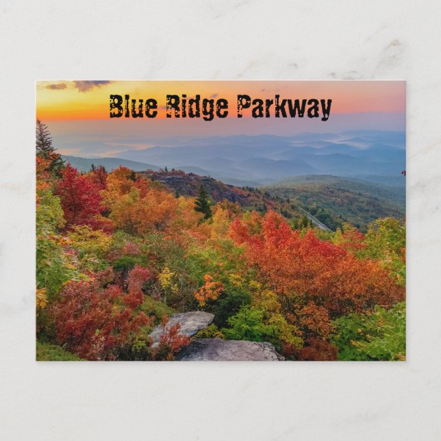 Postal Blue Ridge Parkway en otoño (Anverso)