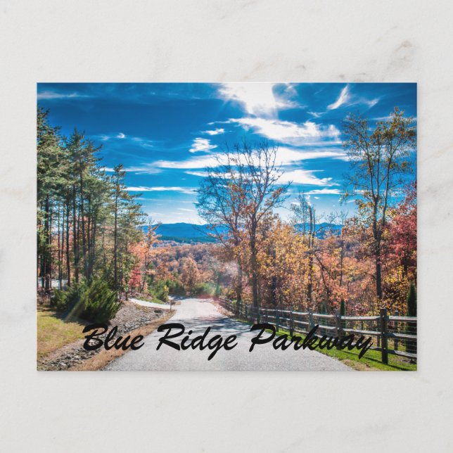 Postal Blue Ridge Parkway NC (Anverso)