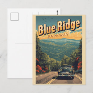 Postal   Blue Ridge Parkway Scenic Byway Virginia Norte C