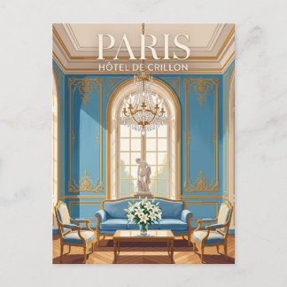 Postal Blue Salon at Hôtel de Crillon France