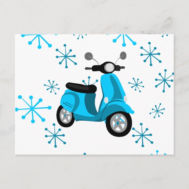 Postal Blue Scooter (Anverso)