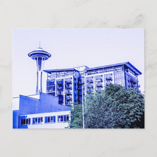 Postal Blue Seattle (Anverso)