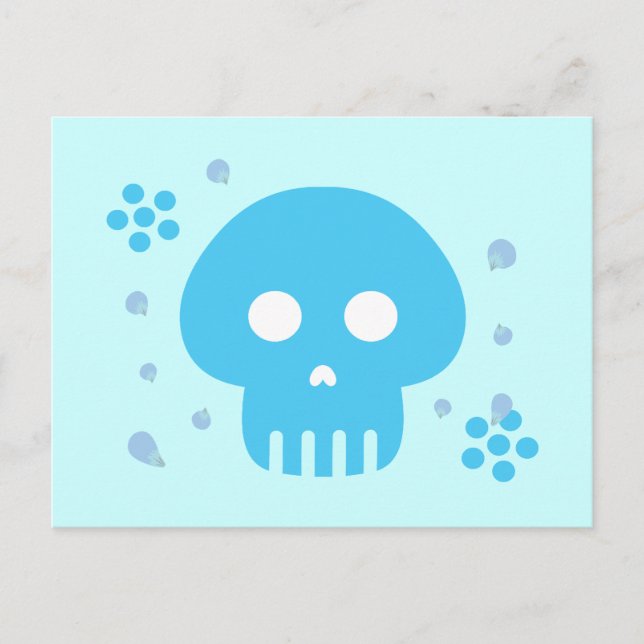 Postal Blue Skull (Anverso)