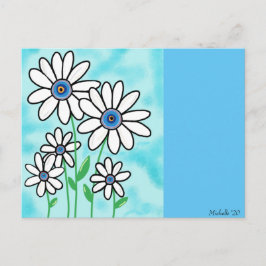 Postal Blue Sky Daisies