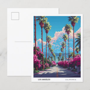 Postal Blue Sky en LA California USA Viajes de época