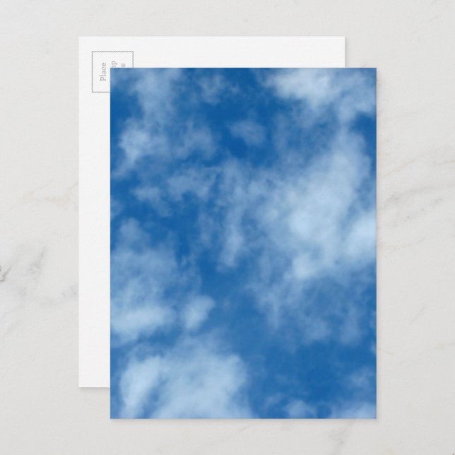 Postal Blue Sky with Clouds Nature Photocard (cielo azul  (Anverso / Reverso)