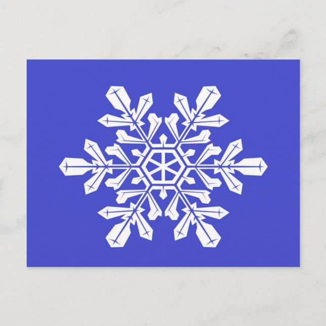 Postal Blue Snow Flake (Anverso)