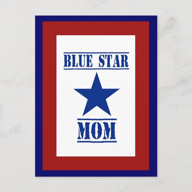 Postal Blue Star Mom Military (Anverso)