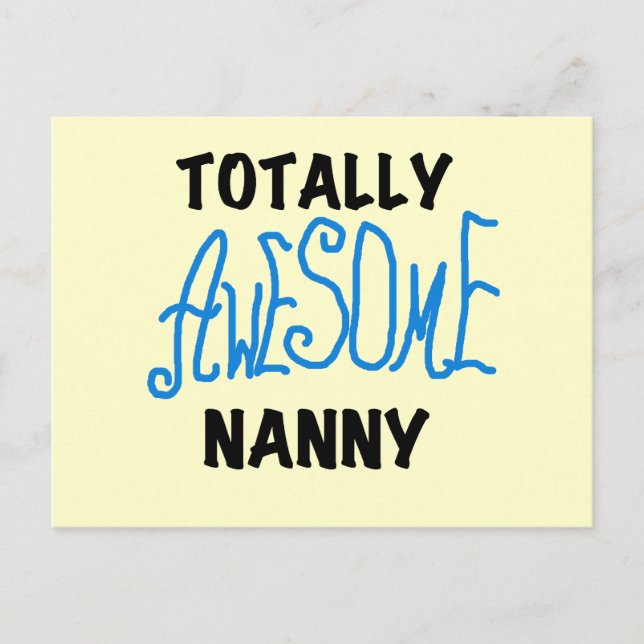 Postal Blue Totally Awesome Nanny T-shirts and Gifts (Anverso)