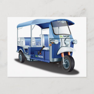 POSTAL BLUE TUK TUK
