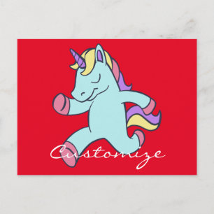 Postal Blue Unicorn Running Thunder_Cove