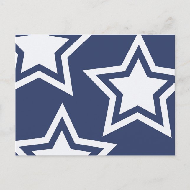 Postal Blue White Stars (Anverso)