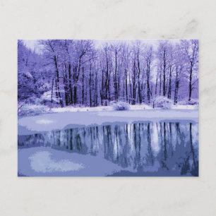 Postal Blue Winter Pond