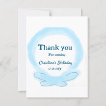 Blue wreath floral acuarela gracias por venir