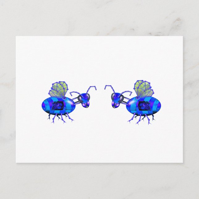 Postal blueabs steampunk (Anverso)