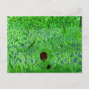 Postal Bluebell Wood Hedgehogs
