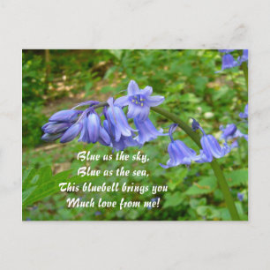Postal BLUEBELLS ~ Postcard # 3