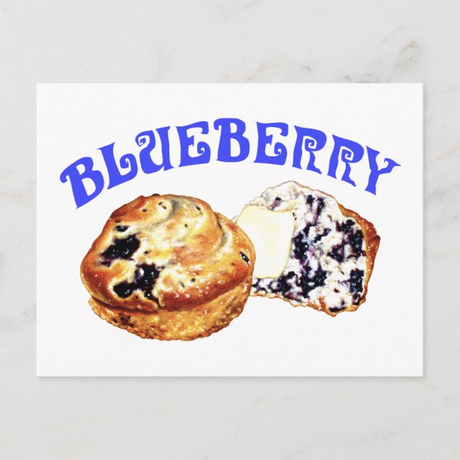 Postal Blueberry Muffins (Anverso)
