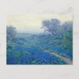 Postal Bluebonnets al amanecer   Julian Onderdonk