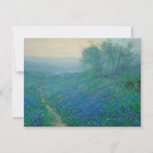 Postal Bluebonnets al amanecer, Onderdonk