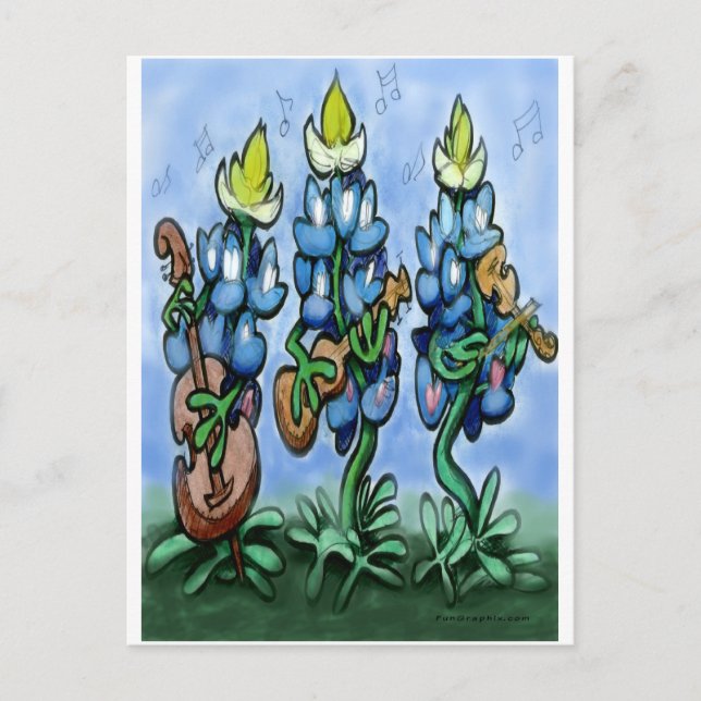 Postal Blues Bonnets (Anverso)