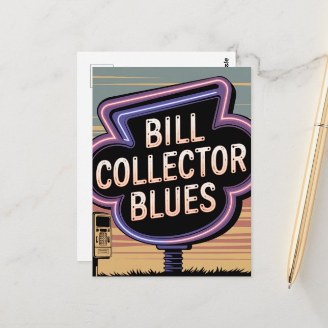 Postal Blues de Bill Collector (Anverso/Reverso In Situ)