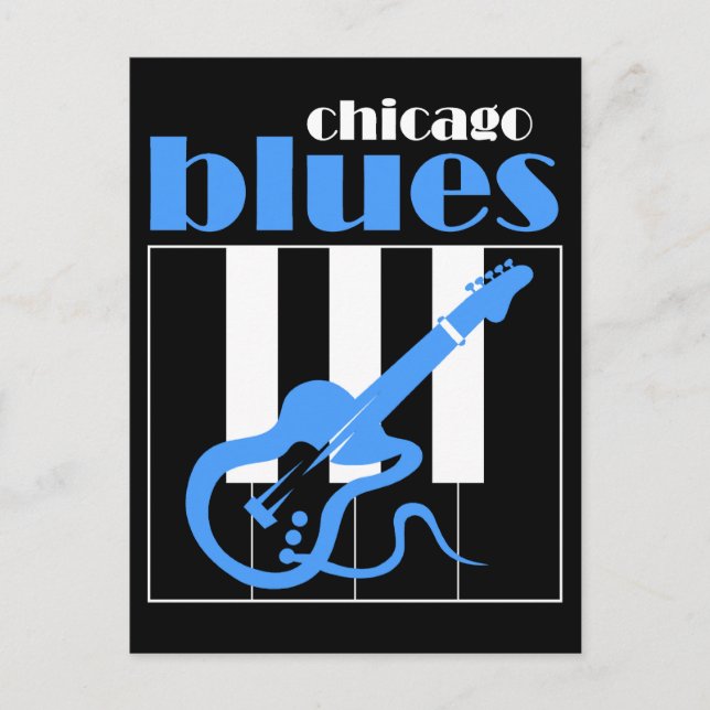 Postal Blues de Chicago (Anverso)