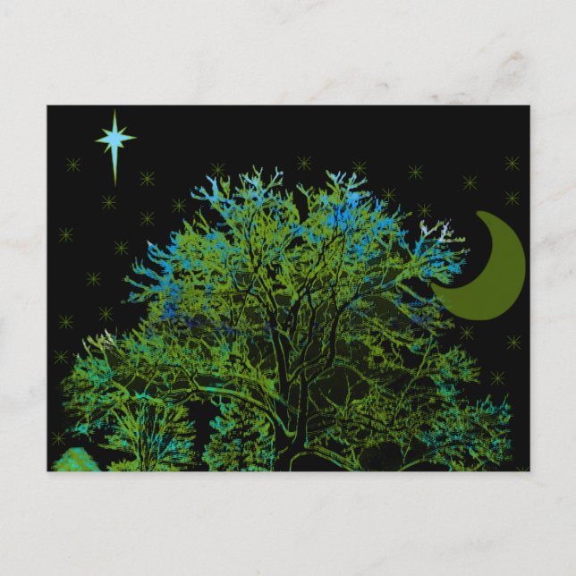 Postal Blues del árbol (Anverso)