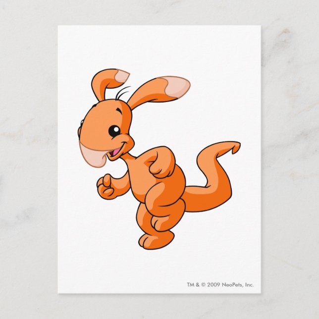 Postal Blumaroo Naranja (Anverso)