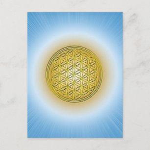 Postal Blume des Lebens