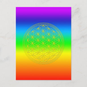 Postal Blume des Lebens chakra 2