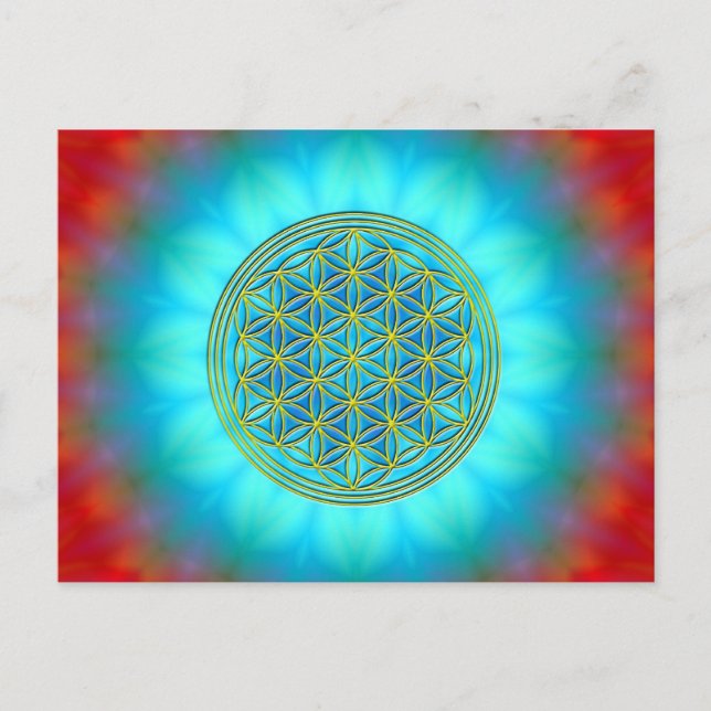 Postal Blume des Lebens Motiv 11 (Anverso)