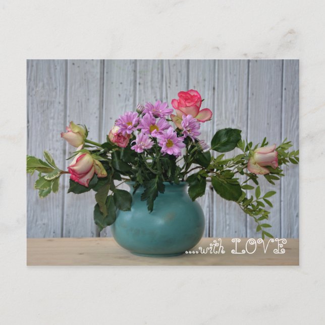 Postal Blumen für Dich ... (Anverso)