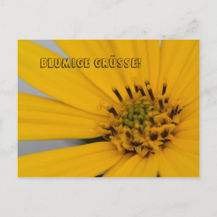 Postal Blumen Gruß