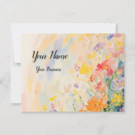 Postal Blumenmotiv in Ölfarben