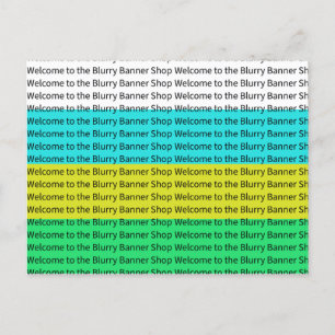 Postal Blurry Banner Shop