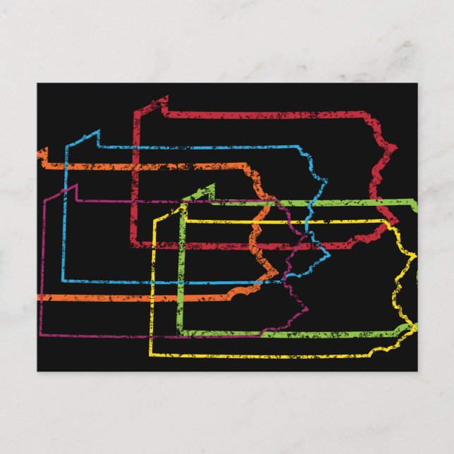 Postal blusa de orgullo de pensilvania (Anverso)