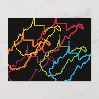 Postal blusa de orgullo de virginia occidental