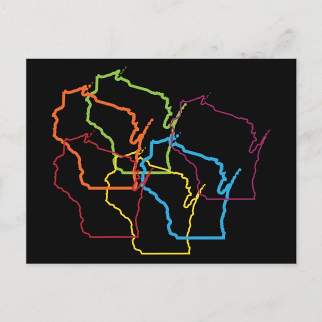 Postal blusa de orgullo de wisconsin (Anverso)