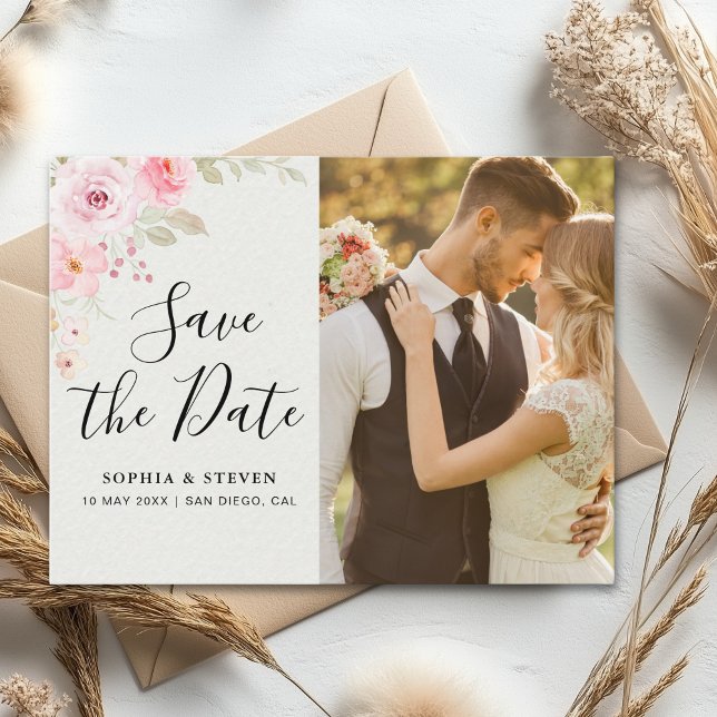 Postal Blush Rose-Themed Elegant Wedding (Subido por el creador)