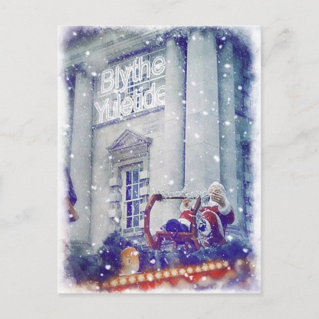 Postal Blyth Yuletide Christmas postcard (Anverso)