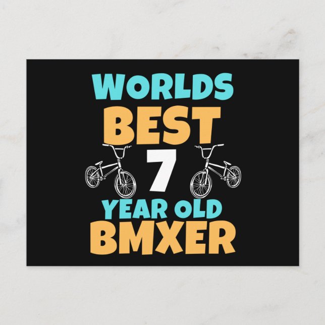 Postal BMX 7 Year Old Birthday Party Costume (Anverso)