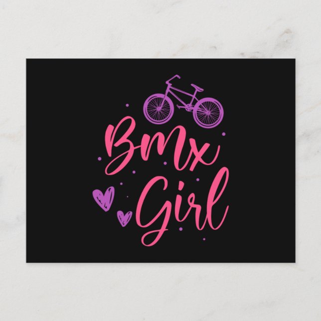 Postal BMX Girls Extreme Sport Mountain Bike Biker Gift (Anverso)